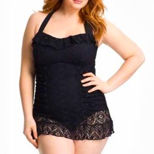 plus size lace swimsuit size 52